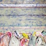Samenscholing, 120x100 cm